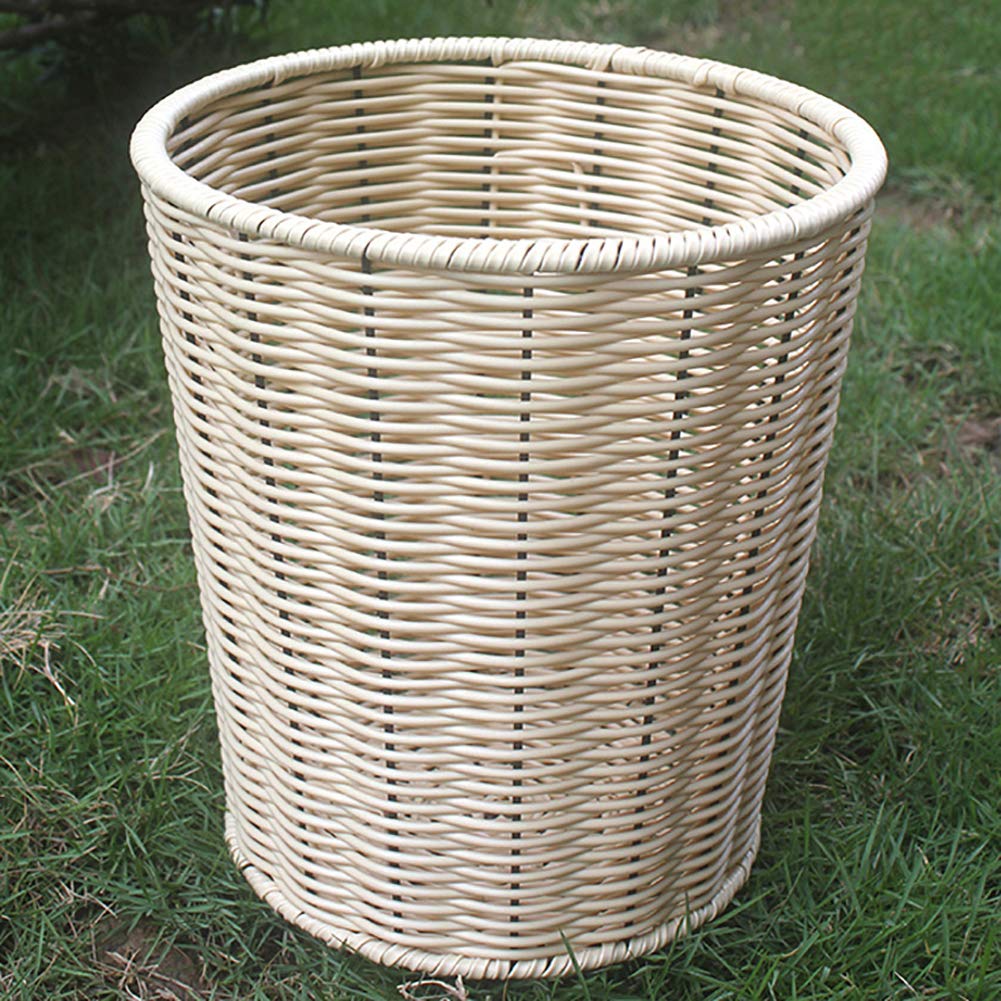 Material de oficina 8x8inch WEWE Rattan Hecho A Mano Tejido Basureros
