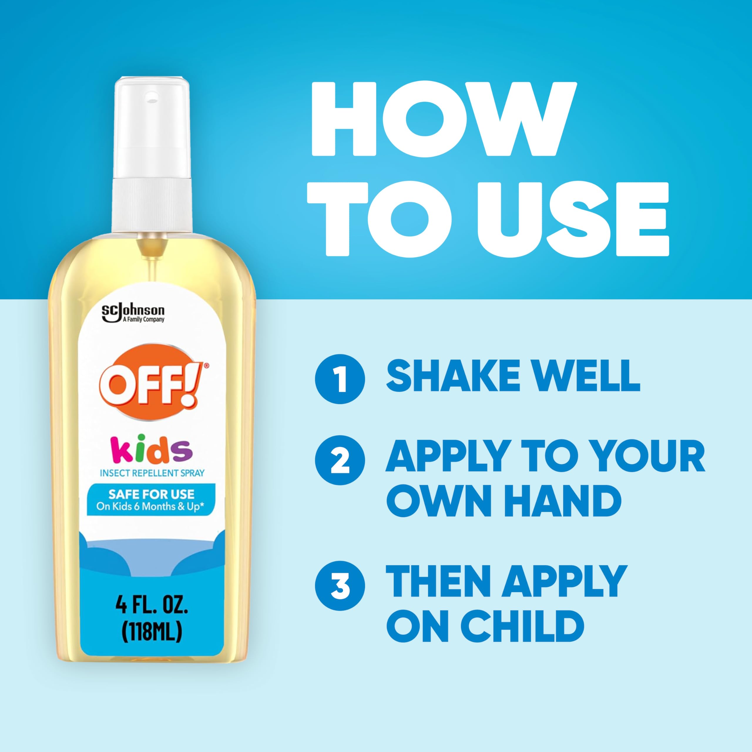 OFF! Kids Insect Repellent Spray, Botanically Inspired, Safe for Use On Kids, 4 oz