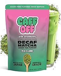 Caff Off Decaf Strawberry Matcha Green Tea Powder