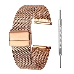 Stainless Steel Mesh Watch Band for Men Women,Quick