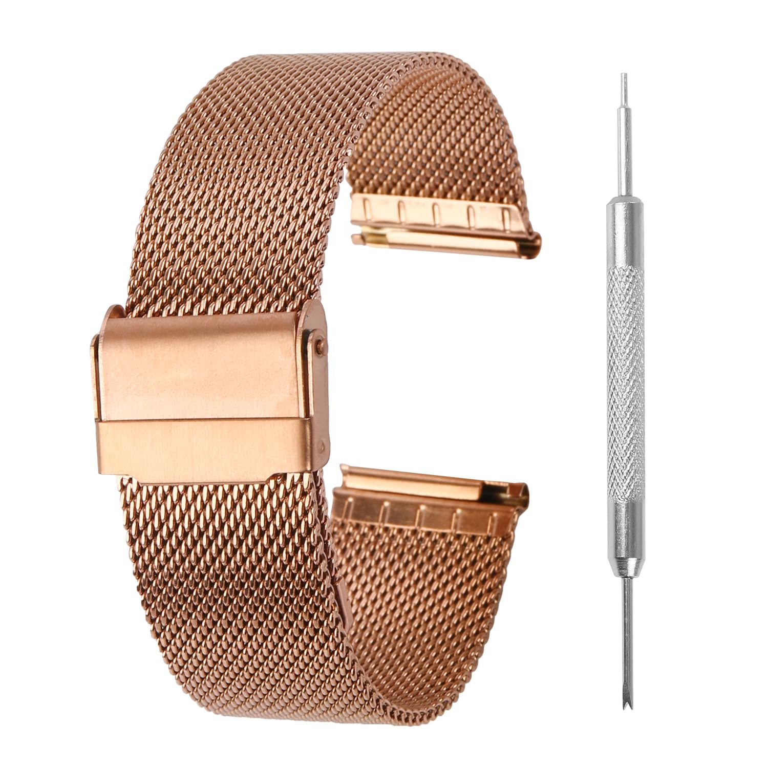 Stainless Steel Mesh Watch Band for Men Women,Quick