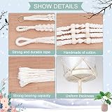 Fayavoo Macrame Plant Hangers 3 Pack Indoor Outdoor Cotton Rope view 4