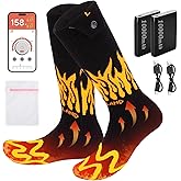 CAMULAND Heated Socks with Smart App Control & 10000mAh Battery