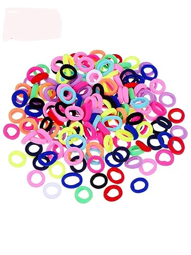 Buy Honbon Assorted Colors Soft Rubber Mini Hairbands Elastic Hair