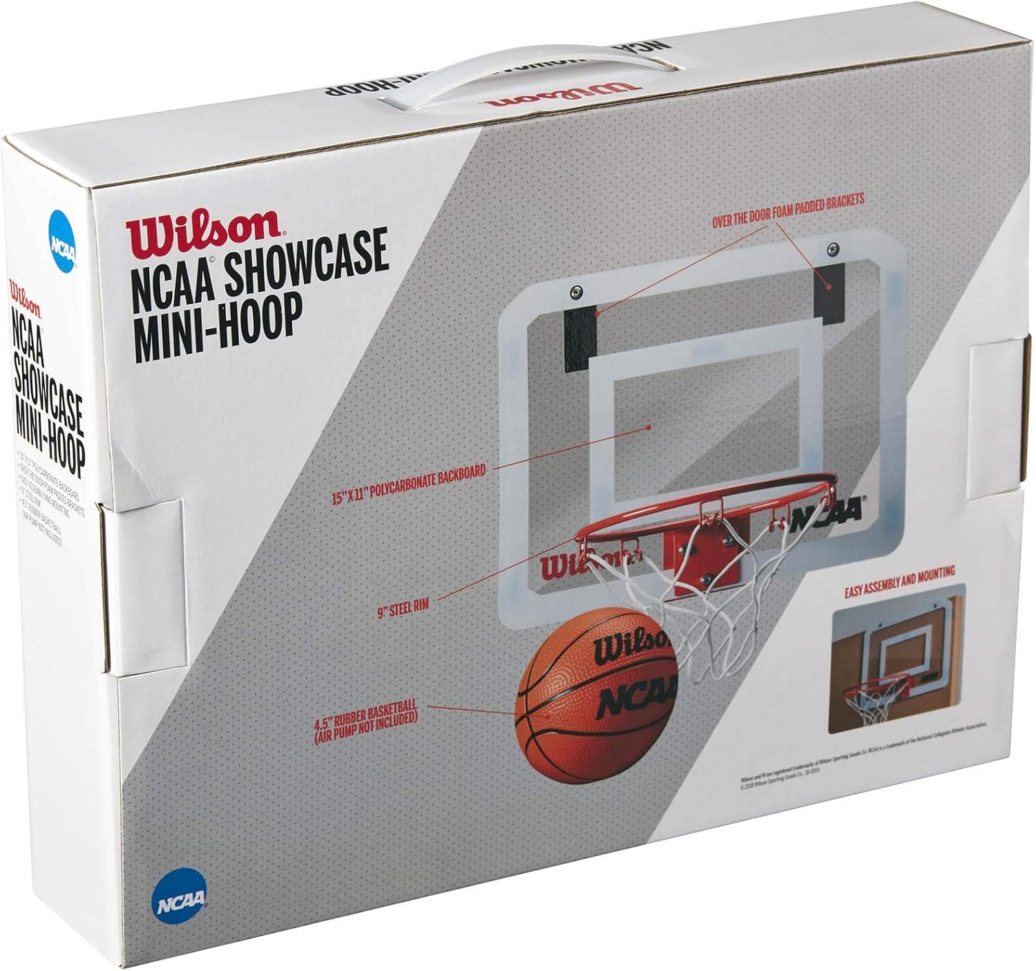 Wilson WTBA00219 Minicanasta de Baloncesto NCAA Showcase Pelota ...