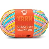 FREEASYFAR 3.5Oz/120yds Pastel Beginner Easy Yarn for Crocheting and Knitting;Worsted-Weight Medium #4;Cotton Blend Yarn for 