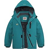WULFUL Boy's Waterproof Ski Jackets Warm Fleece Lined Hooded Winter Snow Coat