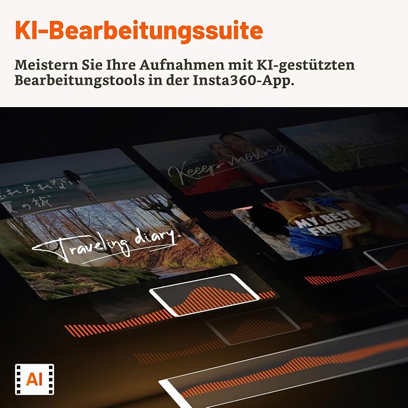 Flow Pro - KI-gestützter Smartphone-Gimbal-Stabilisator mit 3-Achsen, Apple DockKit-Integration, Unbegrenztes 360°-Schwenk-Tracking, Stativ integriert, Zusammenklappbar & mobil