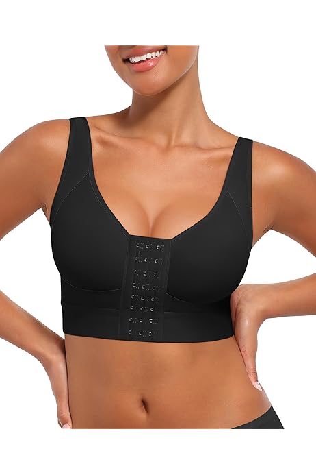 Comfy Front Closure Wireless Bra - Perfect For Seniors & Plus Size Women