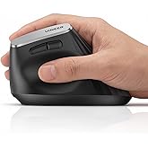 Ergonomic Mouse,Wireless Vertica Mouse 2.4G with USB A Receiver, 2400 DPI Optical Tracking Mice, 4 Adjustable DPI Levels, Rec