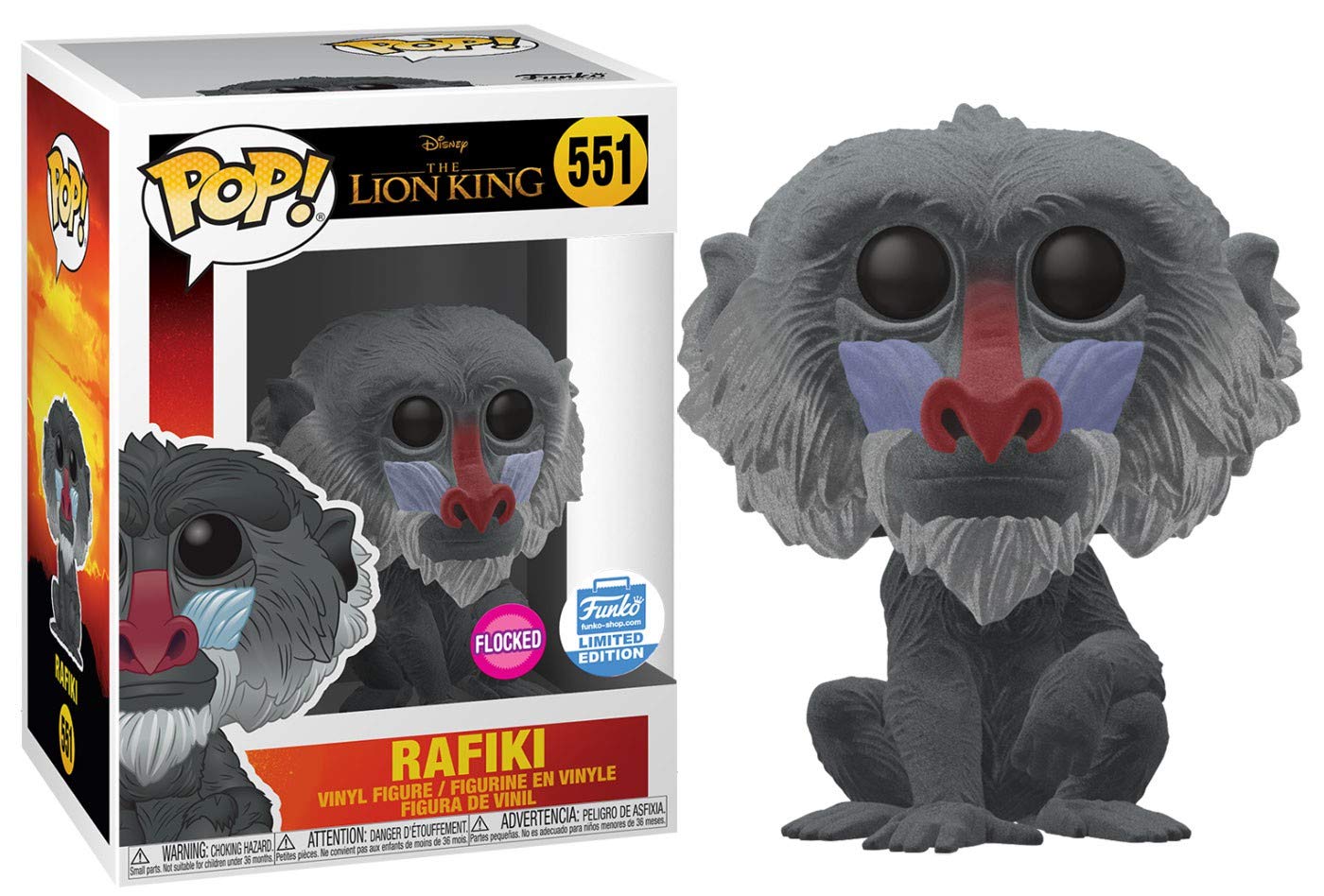 Pop Movies: The Lion King - Flocked Rafiki Collectible Figure