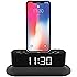 AZATOM Chronos 2 Lightning Dock Speaker for iPhone Xs Max, Xs, Xr, X, 8, 8 plus, 7plus, 7, 6s, 6, 5s, 5, 5c, SE, iPod Touch Nano - FM Radio Dual Alarm Clock - Docking station (Black)