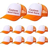 TZYZZQH 10 Pack of Blank Trucker Hat Bulk Men and Women Hats Bulk DIY Graffiti Mesh Hat Hot Stamping Hats