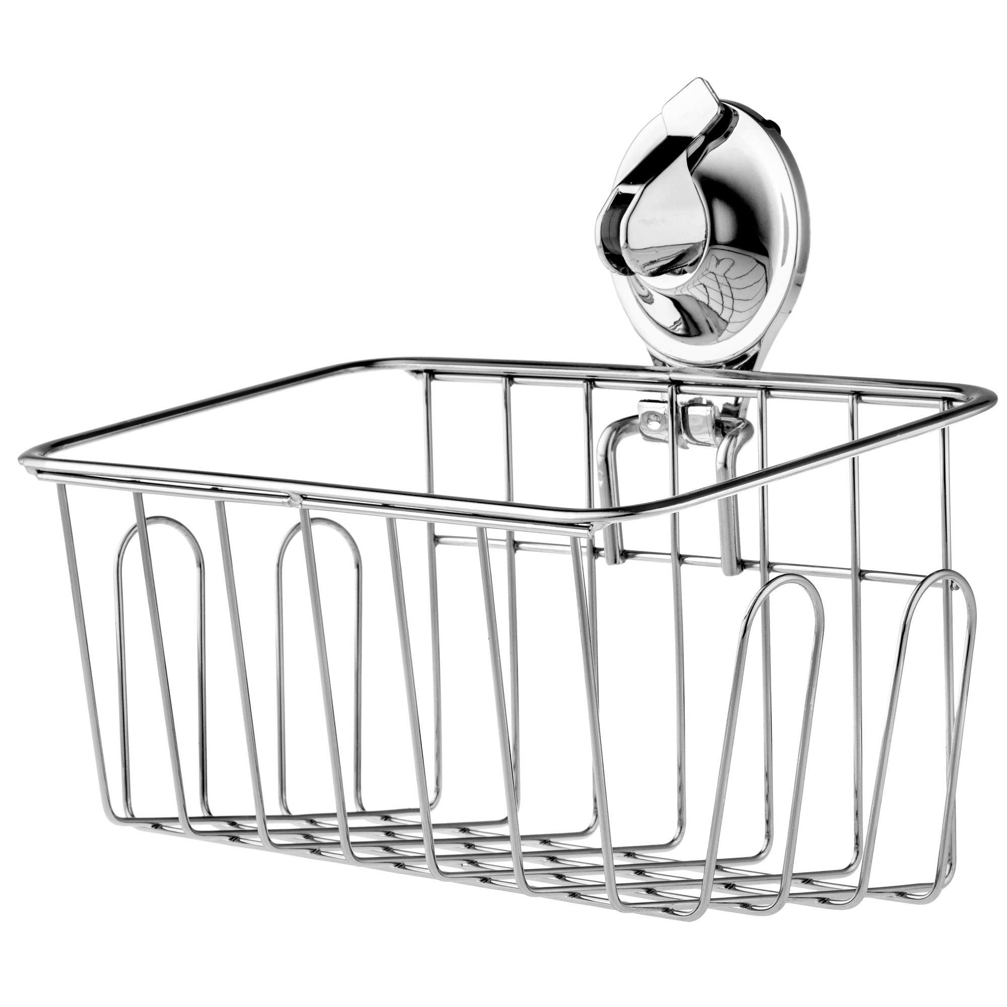 KADAX Stainless Steel Suction Cup Shower Caddy Bathroom Shower Caddy Bathroom Shower Bath Sponge Shampoo Shower Gel Shower Caddy Bathroom Shelf Wall Mounted No Drilling