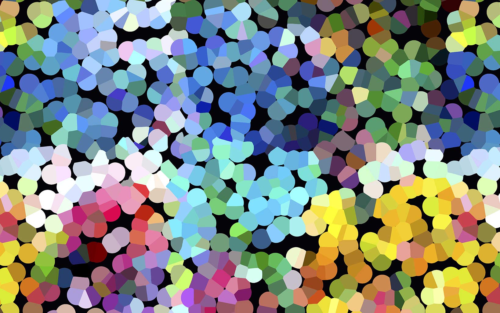 Vilber New Look Dots Carpet, Vinyl, multicoloured, 75 x 120 x 0.2 cm