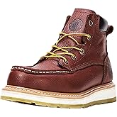 ROCKROOSTER Walker Work Boots for Men, 6" Soft Toe Comfortable Boot, Wedge Sole, Arch Support Anti-Fatigue Boots, Leather Insulated Safety Boot, Electric Hazard AP360