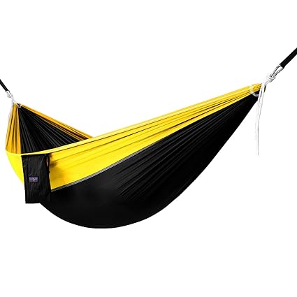 Yes4All Lightweight Camping Hammock with Strap & Carry Bag - Multi Color Available (Single)