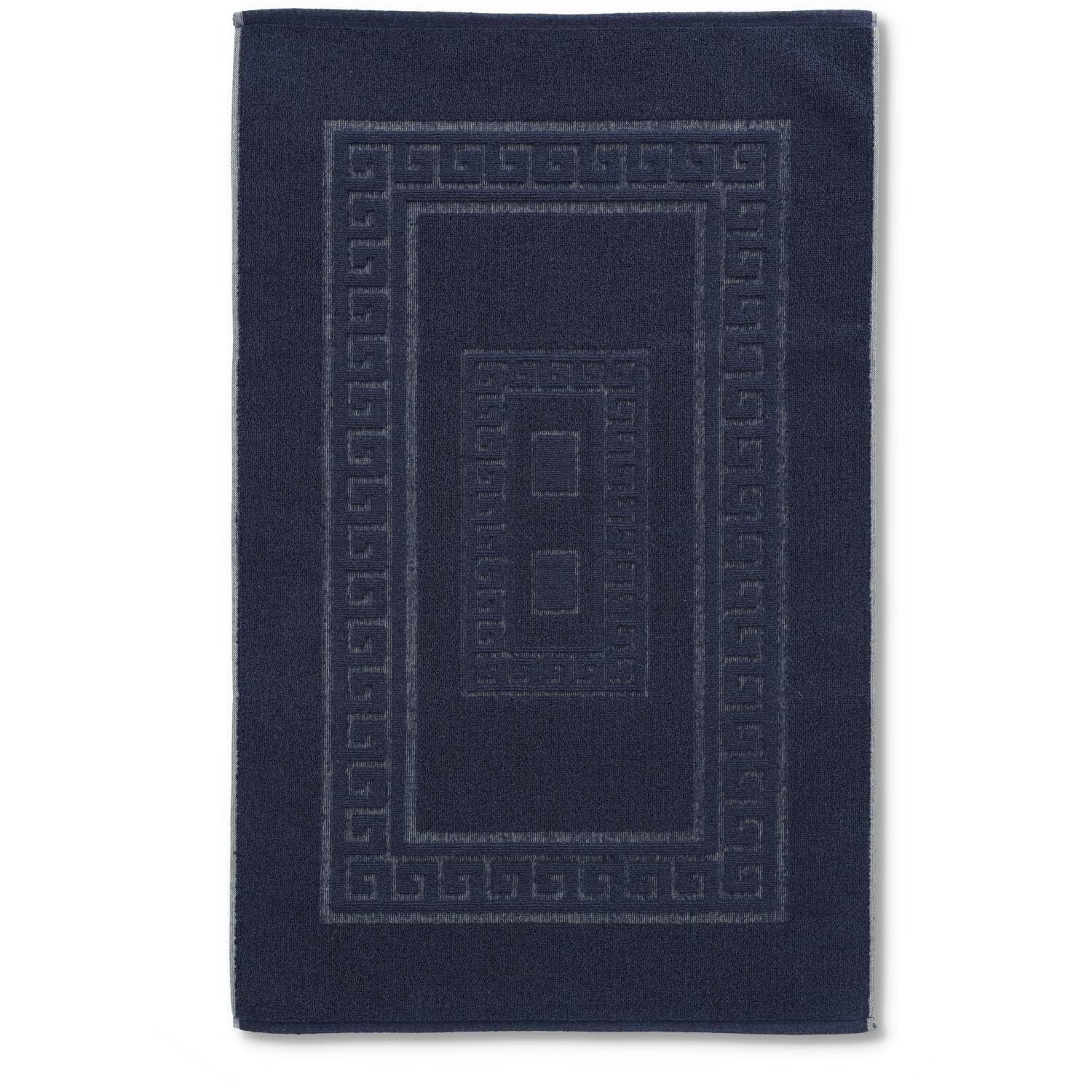 Torino Bathroom Terry Shower Rug 45 x 60 cm night blue