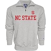 Blue 84 Men's North Carolina State Wolfpack Quarter Zip Sweatshirt Grey, Grey, X-Large