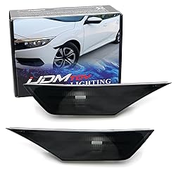 iJDMTOY JDM Black Smoked Lens Front Side Marker