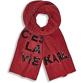 KARL LAGERFELD womens C'est La Vie Scarf With Sequins