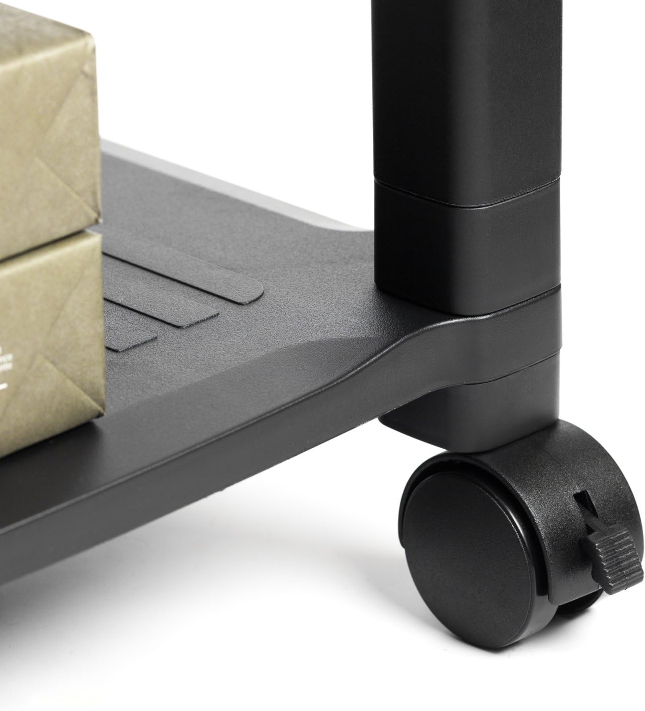 Halter LZ-306A Mini Rolling Printer Cart Machine Stand with Cable Management - Holds Up to 75 Pounds (Black) : Office Products