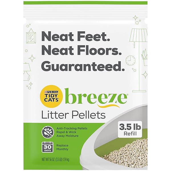 TIDY CATS BREEZE CAT LITTER PELLETS, REFILL 3.5...