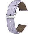 BINLUN Leather Watch Bands Quick Release Premium Calfskin Replacement Watch Strap Multicolors Watchbands for Men Women 12mm 14mm 16mm 18mm 19mm 20mm 21mm 22mm