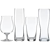 Lenox Tuscany Craft Beer Glass Collection Assorted Set, clear