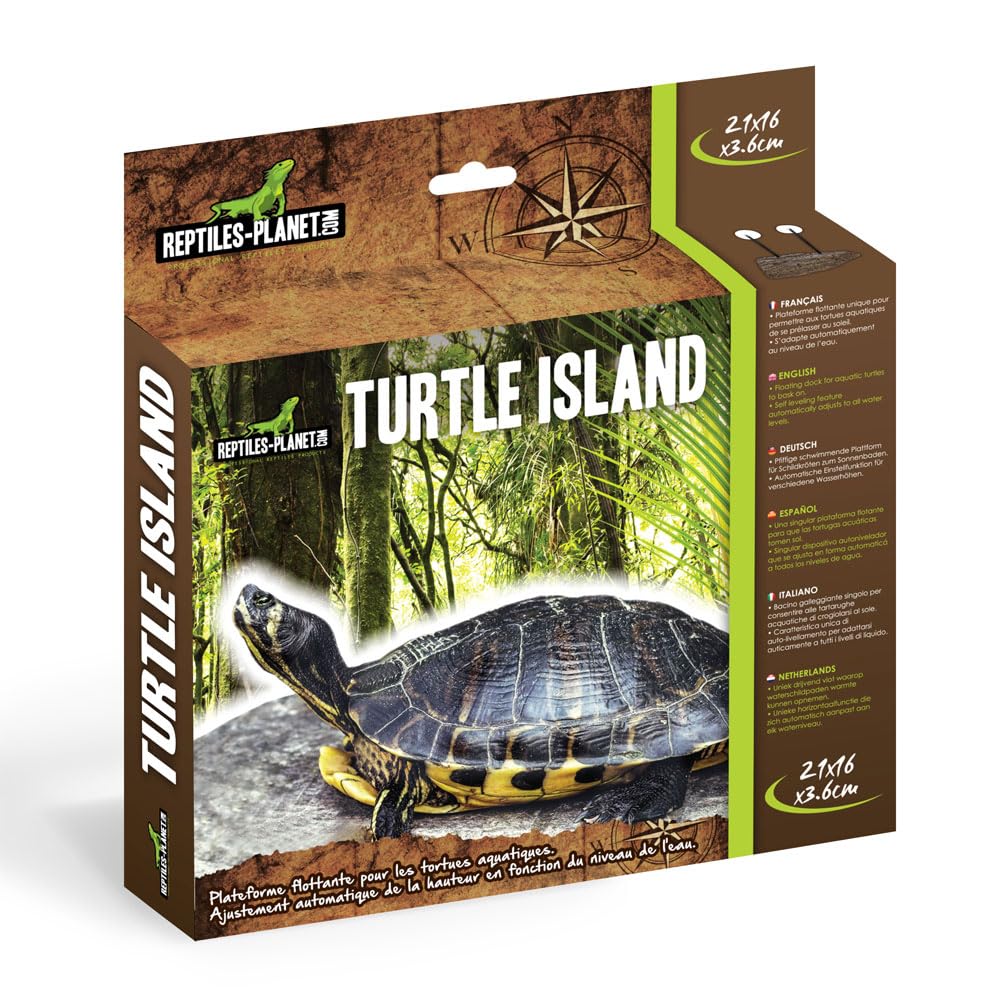 Reptiles-Planet Turtle Island for Aquatic Turtles, Medium