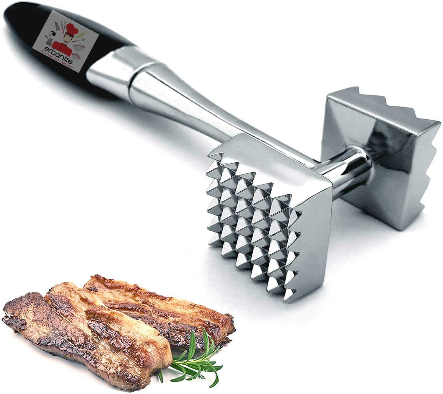 Buy Erbanize Heavy Duty Meat Tenderizer Meat Hammer Pounder Double 