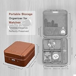 KAMIER Watch Case with Combination Lock - 4 Watch