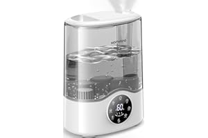 Homvana Humidifier Large Room, 7L (807ft²) Smart Warm and Cool Mist, Top-Fill Humidifiers for Bedroom Baby Nursery Grow Tent, Auto Adapt Mist Quick Air Humidity Indoor, Easy to Clean, Quiet, Diffusers