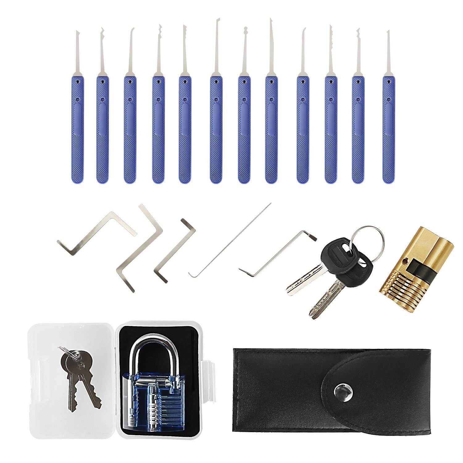 2 Serrature Con Lucchetto Per Cassetti E Armadi - Hasp In Lega Di Zinco, Chiave Inclusa - Foto 9