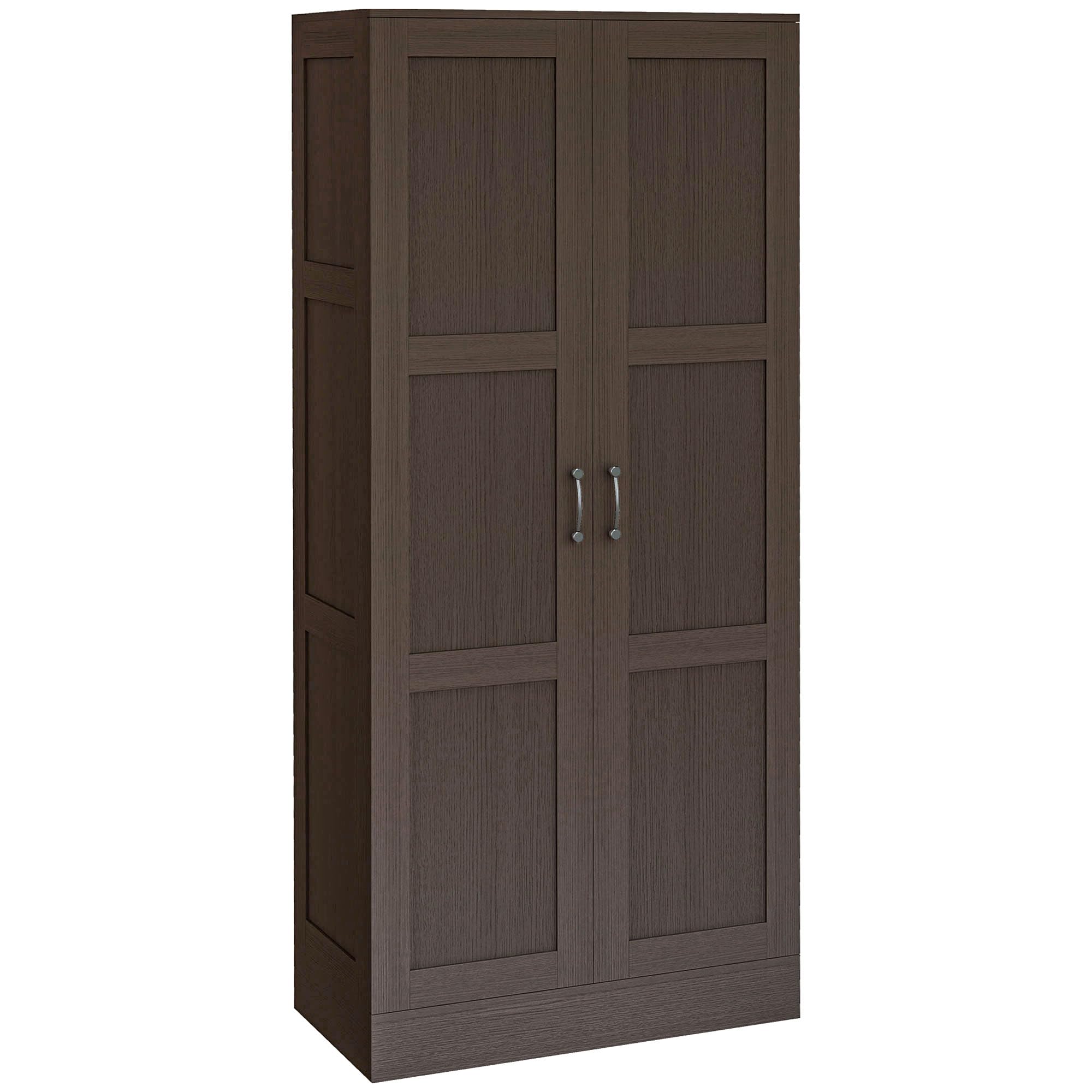 Photo 1 of HOMCOM 71" Tall Storage Cabinet with Movable Storage Shelves, Modern Style Pantry Cupboard Cabinet with Soft Close Doors, Coffee