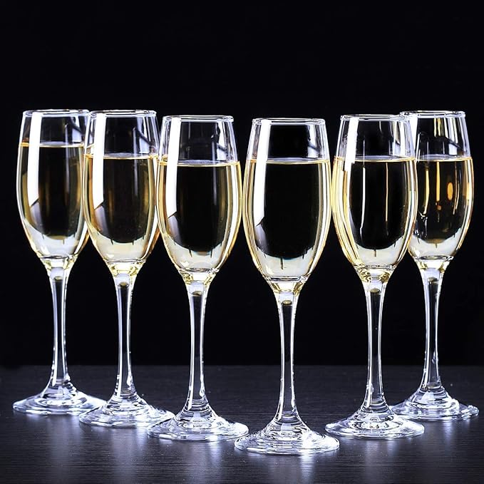 Buy Marve Glass Long 160 ml Classic Champagne Wine Glasses Flutes