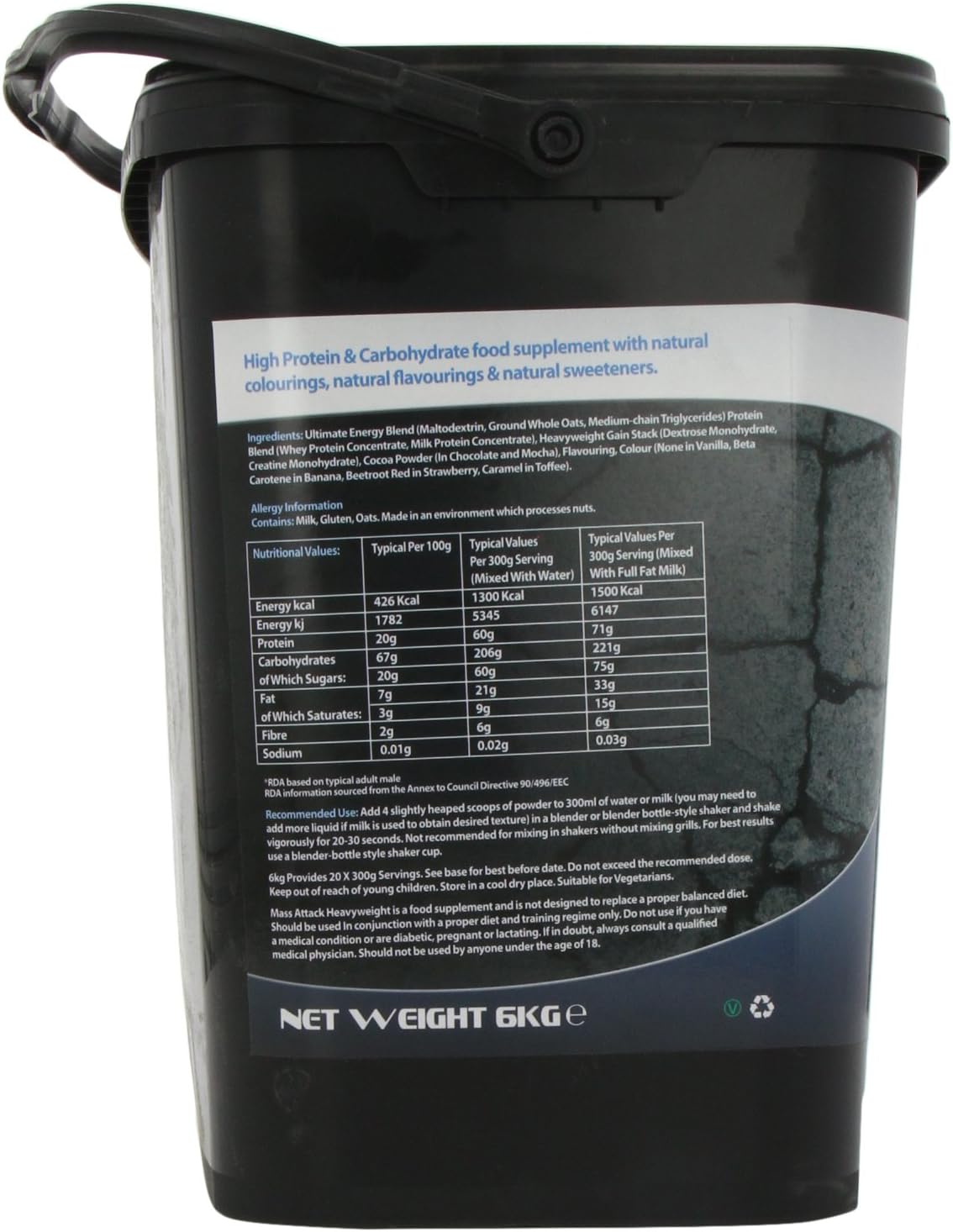 Boditronics Mass Attack Heavyweight Mass Gainer Powder for High Protein and High-Calorie Weight Gainer Protein Powder with 5g Creatine - Image 5