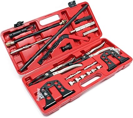 Amazon Fr Compresseur De Ressort De Soupape Coffret De 25 Pieces Demontage Joint De Queue De Soupape Auto
