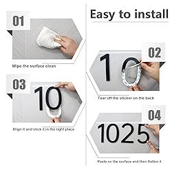 Self Adhesive House Number 5 Inch House Numbers for