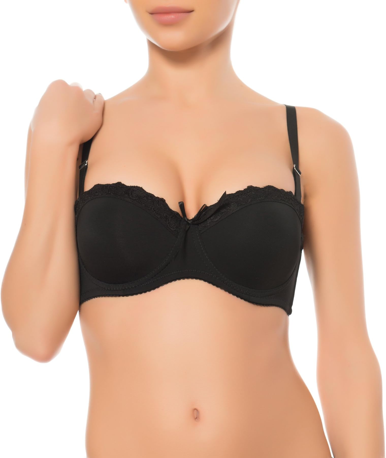 Demi Superboost Strapless Molded Multiway Lace Padded Push Up Bra