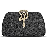 Stylily Glitter Evening Bag Clutch Purses for Women Formal Elegant Wedding Party Prom Clutch Handbag