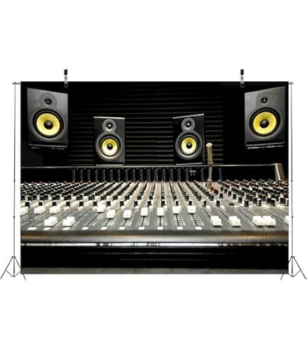 BELECO Retro Wall Of 80s Radio Sound Boxes Backdrop Fabric 5x3ft Vintage 70s Back To 80s 90s Party Music DJ Photography Background Wallpaper Men Adults Birthday Party Photoshoot Photo Studio