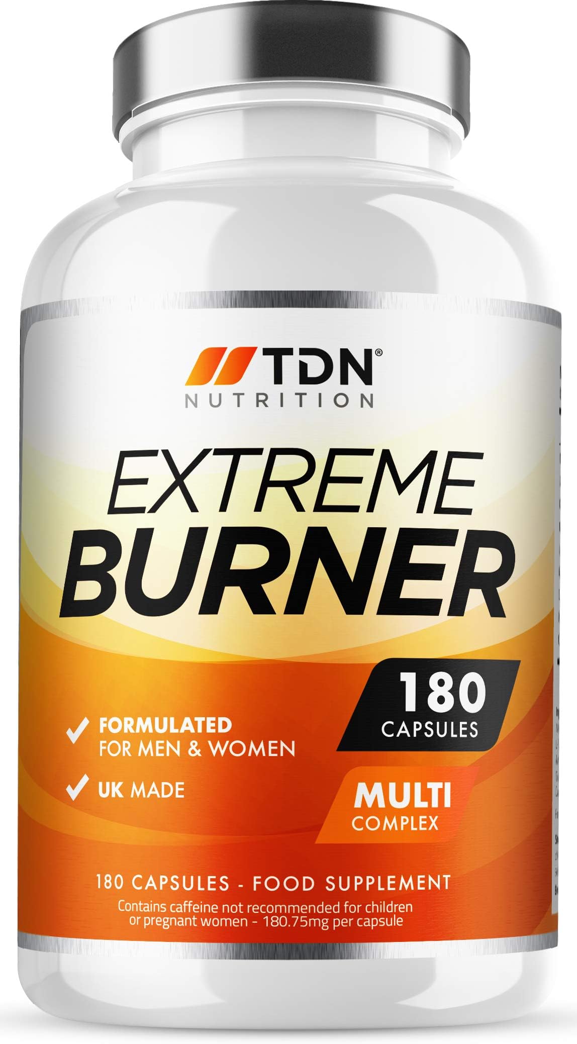 Extreme Burners - Weight Management for Men & Women - Massive 6 Months Supply - Premium Grade UK Made Diet Pills - Multi-Complex with 9 Key Ingredients - One A Day - Vegan - Trusted by Thousands