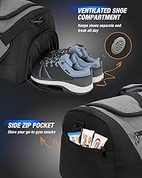 Gonex Gym Duffel Bag with Shoe Compartment Wet