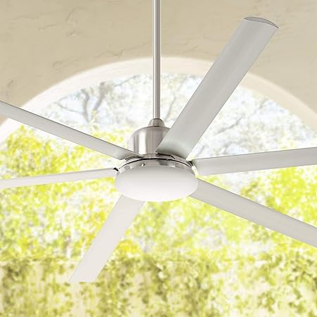 70 Modern Outdoor Ceiling Fan With Light Led Nickel Damp Rated For