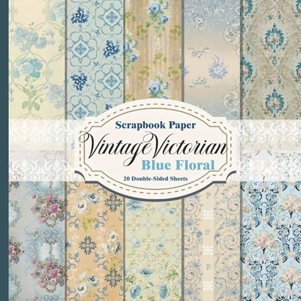 Vintage Victorian Scrapbook Paper - Pink Floral Design: 20