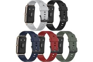 CHOFIT Amzhero Compatible Soft Silicone Smart Watch Wristband Quick Release Replacement Band for Runfit D26