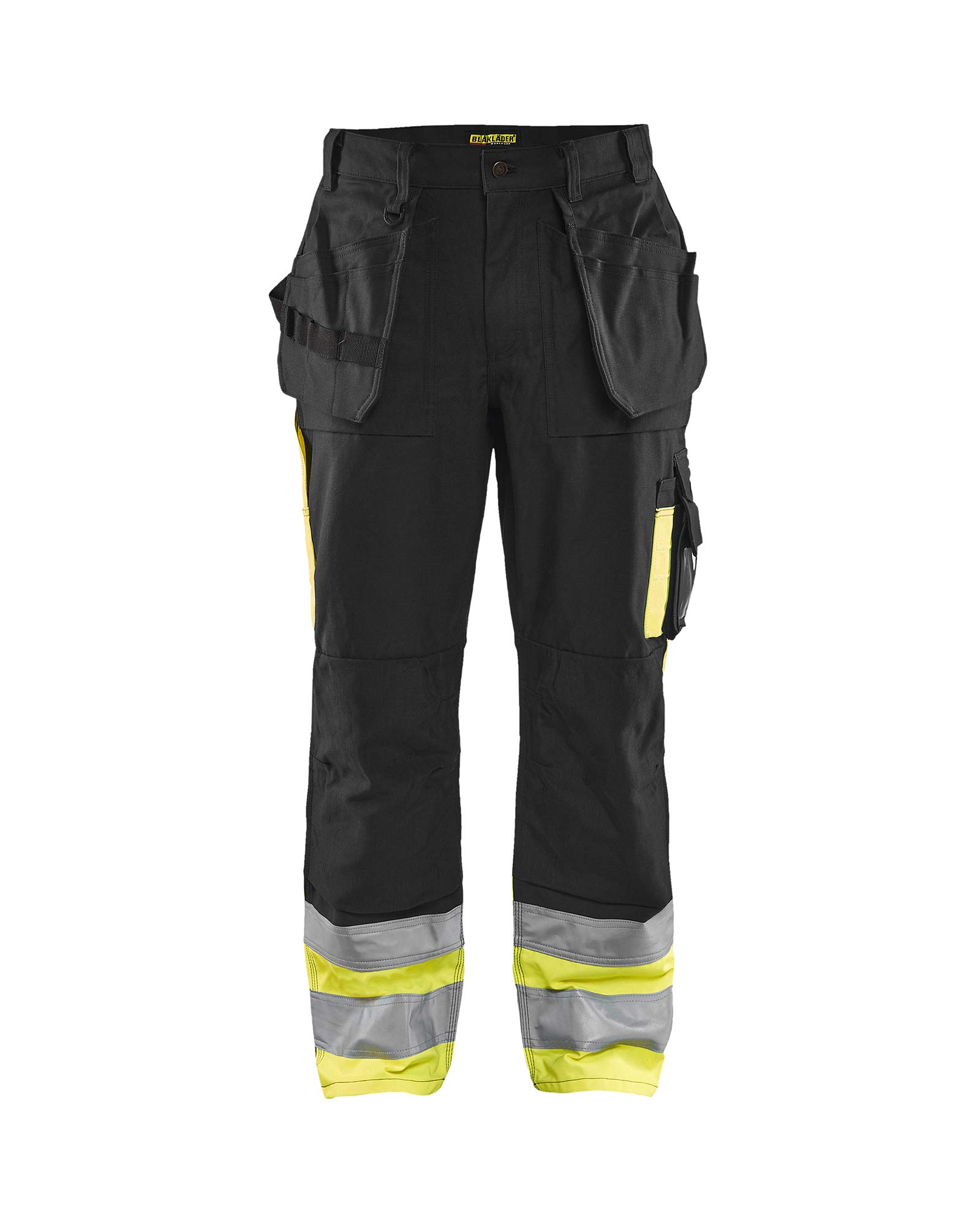 Blakläder 152913709933D124 Size D124 Cl.1 "High Vis" Trousers - Black/Yellow