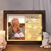Sympathy Gifts for Loss of Mom,Memorial LED Shadow Box,Memorial Gifts for Loss of Mom,Condolences Gift for Loss,Bereavement Picture Frame Fits 4x6 in Photo