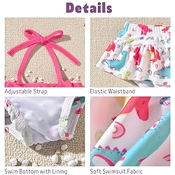 9 6-12 Months Infant Baby Girls Swimsuit Dinosaur